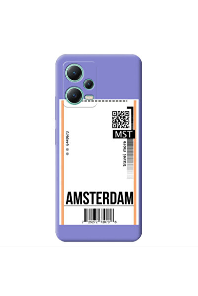 Other Xiaomi Redmi Note 12 Pro 5G Amsterdam Travel More Purple Colored Silico...
