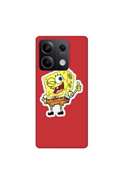 Other Xiaomi Redmi Note 13Pro 5G spongebob2 Red Colored Silicone TPU Θήκη