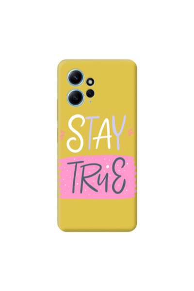 Other Xiaomi Redmi Note 12 4G Stay True Yellow Colored Silicone TPU Θήκη
