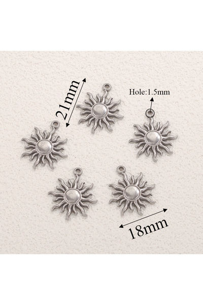 Choice1 Z2324SA 5pcs stainless steel Sun Sunlight Charms for Jewelry Connecto...