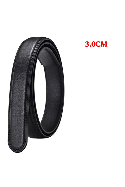 Choice16 110cm 3.0cm Black Men Women 2.4 2.8 3.0 3.5 cm Wide Belt No Buckle f...