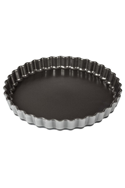 Kuhn Rikon Tavă de tartă din sticlă, Kuhn Rikon, Ø 27 cm, neagră