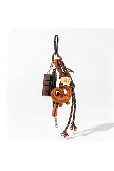 Choice 56-Smileface Braided Rope Bag Pendant High-grade Keychain Pendant Cute...