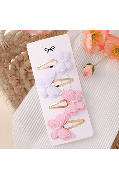 Choice1 3973-4 4Pcs/set Cute Baby Girls Knitting Headwear Handmade Crochet Bu...