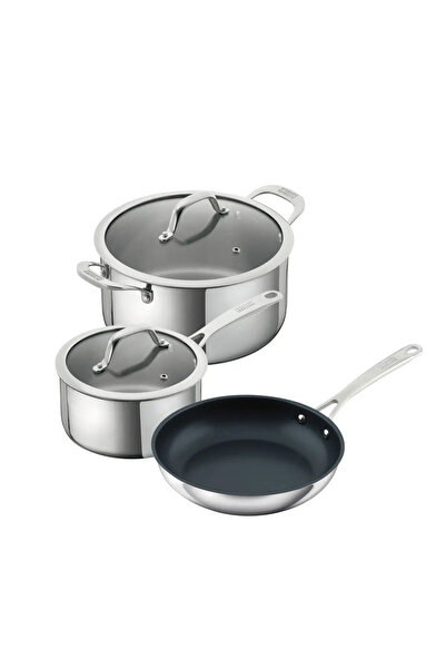 Kuhn Rikon Set de vase de gătit, oțel inoxidabil, 3 piese, Kuhn Rikon, Allround
