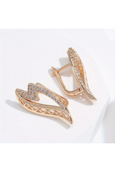 Choice T1237-1 Trend Golden Color Hollow Out Dangle Earrings For Women Luxury...