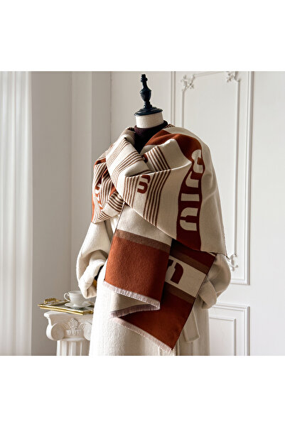 Choice3 Red New Brand Elegance Two-Sided Print Scarf Soft Warm Fringe Pashmin...