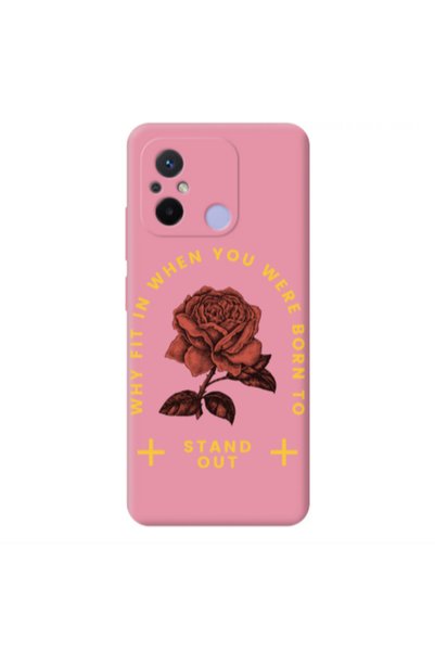 Other Xiaomi Redmi 12C Stand out Pink Colored Silicone TPU Θήκη