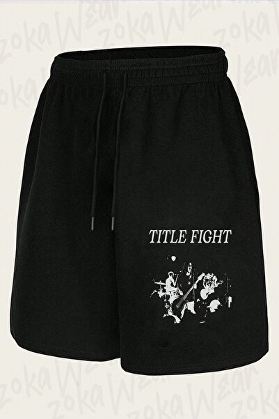 ZOKAWEAR Unisex Title Fight Design Printed Shorts