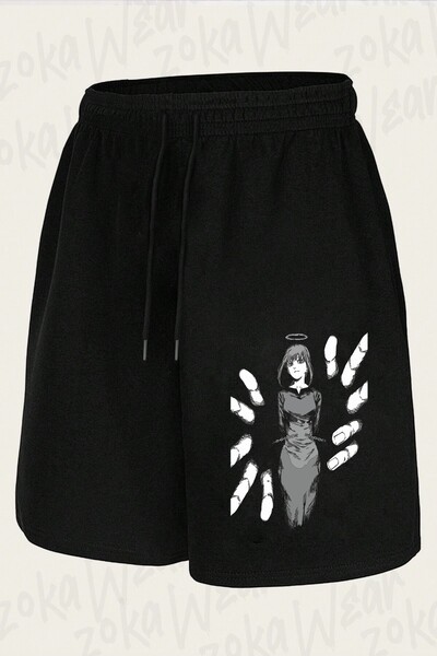 ZOKAWEAR Unisex Chainsaw Man Makima x2 Σορτς με στάμπα σχεδίου