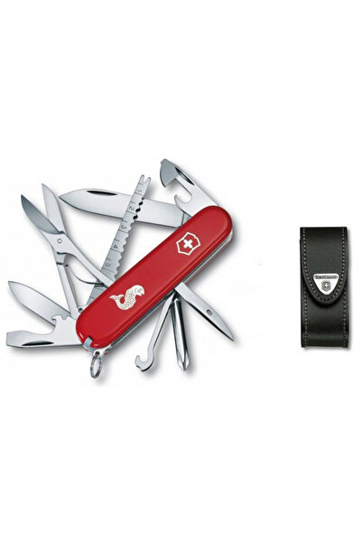 OEM Set briceag/teaca, Victorinox Fisherman, Inox, Rosu/Negru