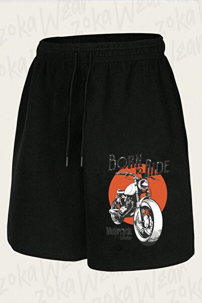ZOKAWEAR Unisex Biker Ride Till Death Design Printed Shorts