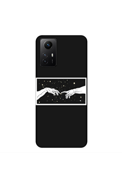 Other Xiaomi Redmi Note 12s Touch Black Colored Silicone TPU Θήκη