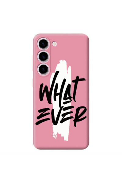 Other Samsung S23 Plus What Ever Pink Colored Silicone TPU Θήκη
