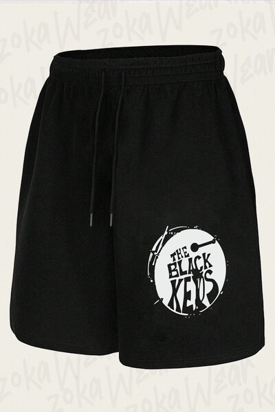 ZOKAWEAR Unisex the Black Keys Design Printed Shorts