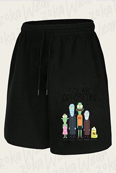 ZOKAWEAR شورت مطبوع بتصميم Solar Opposites v2 للجنسين