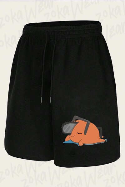 ZOKAWEAR Unisex Chainsaw Man Minimalist Design Printed Shorts