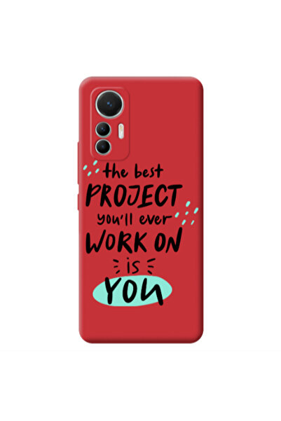 Other Xiaomi Mi 12 Lite The Best Project Red Colored Silicone TPU Θήκη