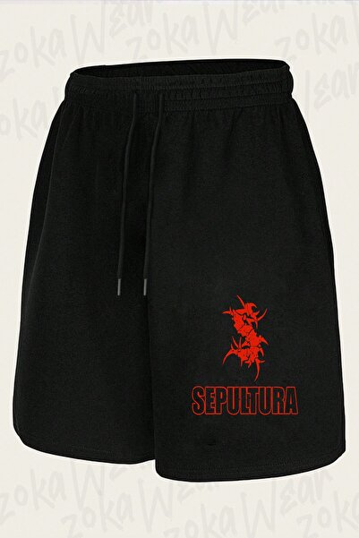 ZOKAWEAR Unisex šorts sa printom Sepultura dizajna