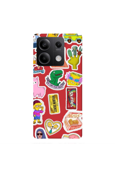 Other Xiaomi Redmi Note 13Pro 5G best cartoons Red Colored Silicone TPU Θήκη