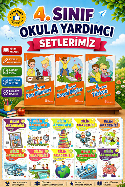 5 Renk Yayınları 4.Sınıf Çıtır Çıtır Türkçe + Fen Bilimleri + Sosyal Bilgiler...
