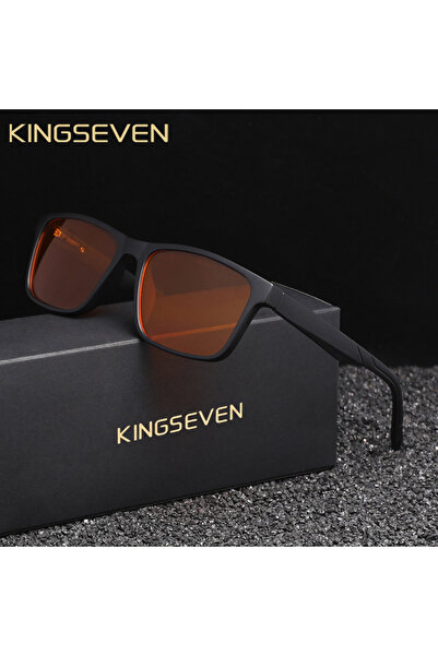Choice1 F4 KINGSEVEN Classic Anti-Blue Light Glasses Men/Women Matte Black Bl...