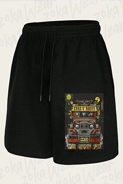 ZOKAWEAR Unisex Guns N' Roses, Truck, Rock Metal Design Printed Shorts