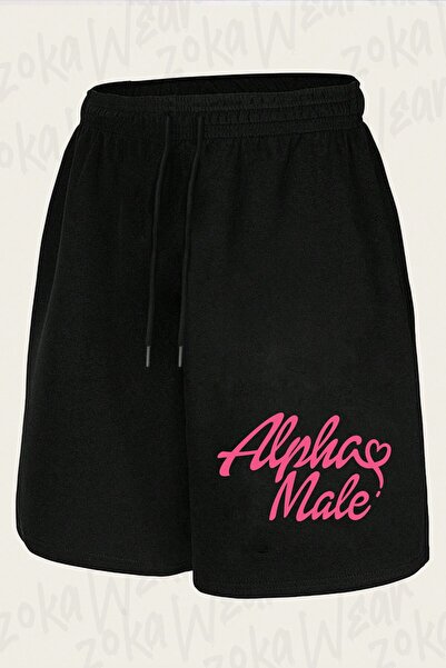 ZOKAWEAR Unisex σορτς με στάμπα Alpha Male Design