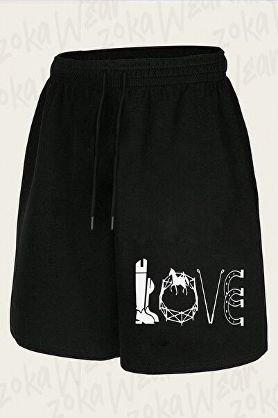 ZOKAWEAR Unisex σορτς με στάμπα At Love Design