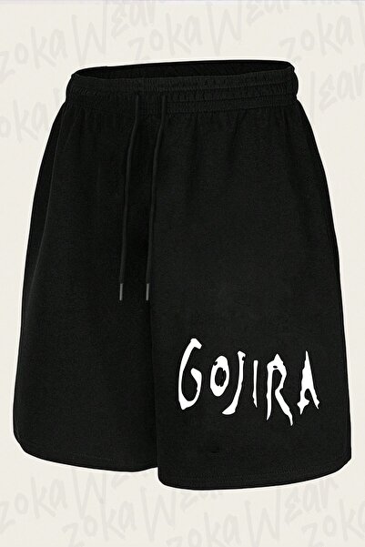 ZOKAWEAR Unisex Logo Gojira Design Printed Shorts