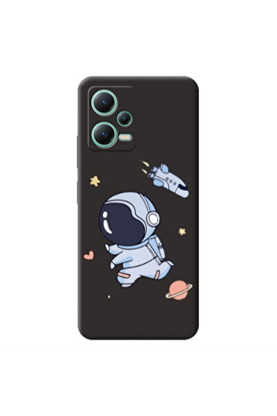 Other Xiaomi Redmi Note 12 Pro 5G Aduket Black Colored Silicone TPU Θήκη