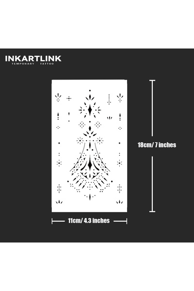 Choice 938-1118XL Line Art Temporary Tattoo,Lasts To 15 Days New Technology M...