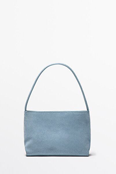 Massimo Dutti Süet deri omuz çantası
