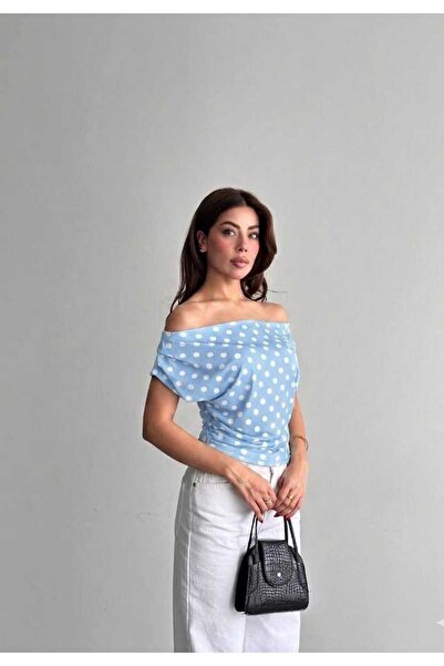 Biber Collection Kadın Düşük Omuz Pauntiyeli Bluz