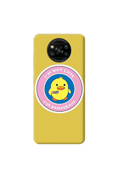 Other Xiaomi Poco X3 /X3 Pro I m dangerus Yellow Colored Silicone TPU Θήκη