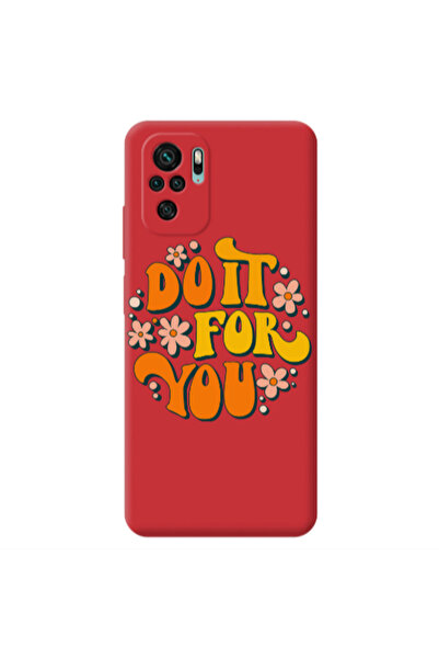 Other Xiaomi Redmi Note 10S Do it For You Red Colored Silicone TPU Θήκη