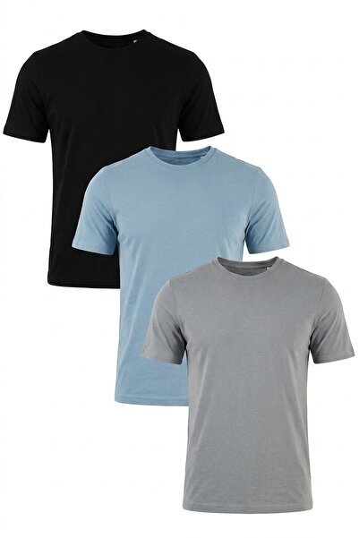 Buratti Cotton Regular Fit Crew Neck 3 Pack t Shirt Men's t Shirt 59020204S3