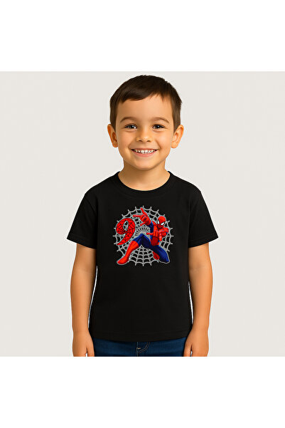 Fruit of the loom Tricou copii Spider Man - 9 ani 100% Bumbac