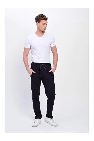 DYNAMO Battal Men's Tracksuit Bottom As101 Navy Blue