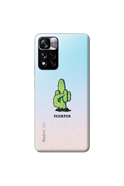 Other Xiaomi Redmi Note 11 Pro 5G Green Cactus Transparent Silicone TPU Θήκη