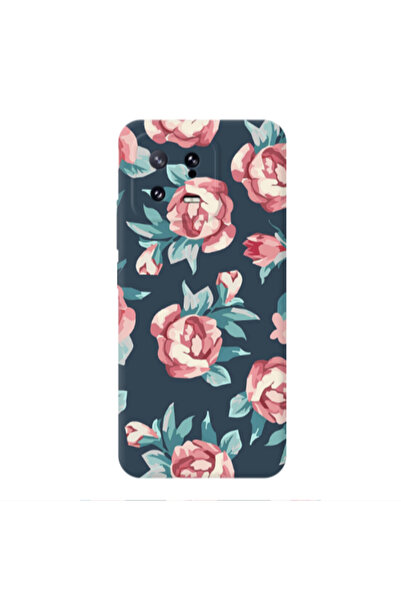 Other Xiaomi Mi 13 5G Purple roses Transparent Silicone TPU Θήκη