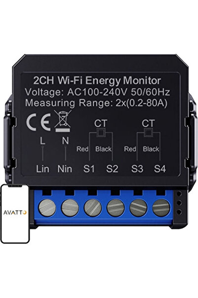 Avatto WPM16-2 Έξυπνος Διακόπτης 2 Κανάλια Wi-Fi