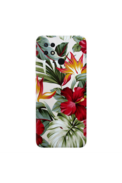 Other Xiaomi Redmi 10C laves and flowers Transparent Silicone TPU Θήκη