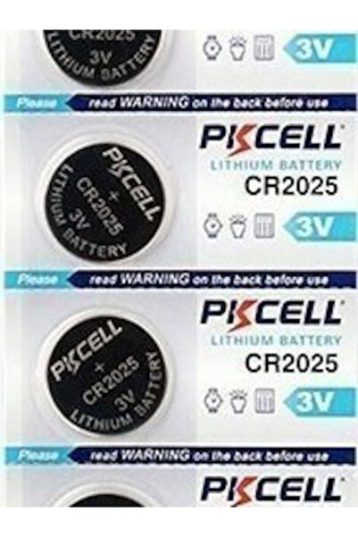 PKCELL Μπαταρία ρολογιού λιθίου CR2025 3.0V 5 τεμάχια