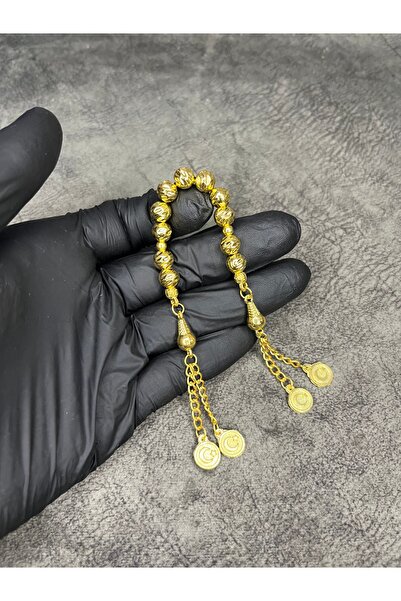 Mos Tespih Gold Yellow Zaza Sallamalık High-End Prayer Beads