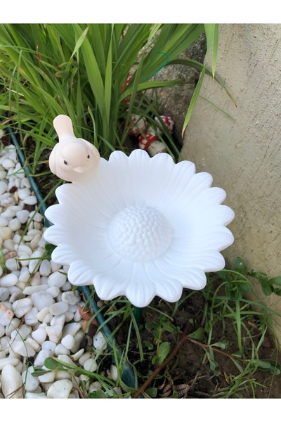dusa3d Dekoratif Çiçek Kuş Banyosu