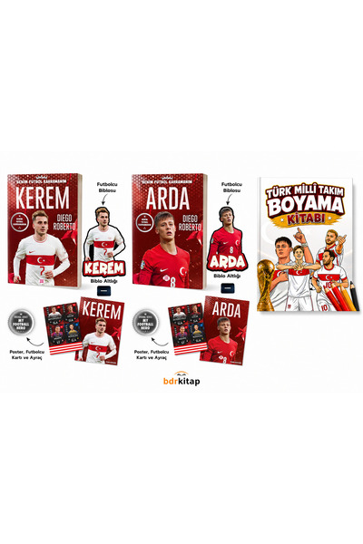 dokuzyayinlari Kerem Aktürkoğlu - Arda Güler Milli Takım Boyama Kitabı Hediye...