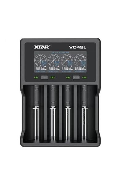Generic XTAR VC4SL USB Φορτιστής 4 Μπαταριών Li-ion/Ni-MH AA/AAA/D/18650/21700