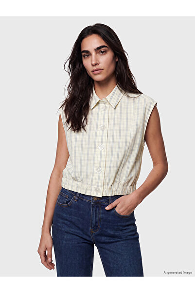 LC Waikiki Trendlucky Plaid Oversize 100% Cotton Blouse with a Difference