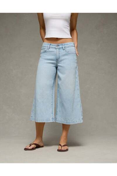 AMERICAN EAGLE AE Dreamy Drape Stretch Low-Rise Culotte Jean